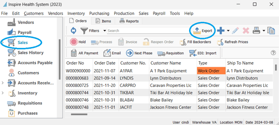 SalesOrdersListExport