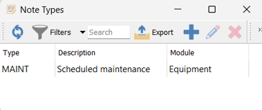 ServiceManagerEquipmentCommunicationTypesList